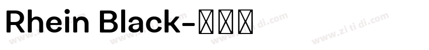 Rhein Black字体转换